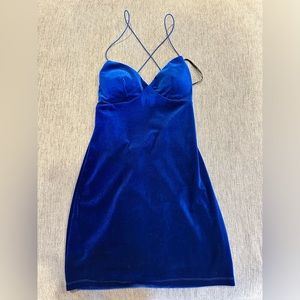 2 Blue Velvet Homecoming Dresses FREE SHIPPING
